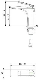 Timo Смеситель для раковины Helmi 4061/03F – фотография-2